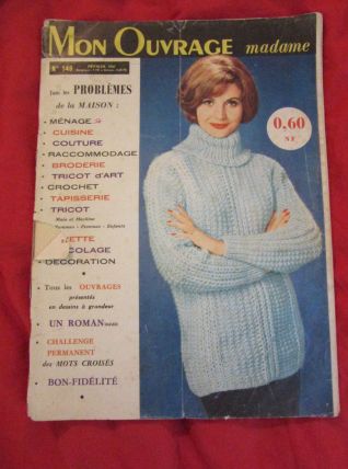 revue Mon Ouvrage madame couture tricot broderie1961