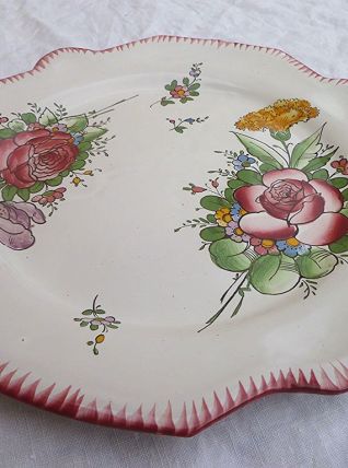 assiette faiencerie d'art Angoulème le  renoleau