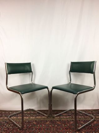 Paire de chaises "cantilever" vintage