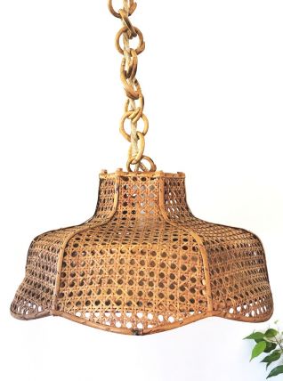 Suspension cannage et rotin