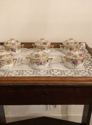 Lot de six petits pots 