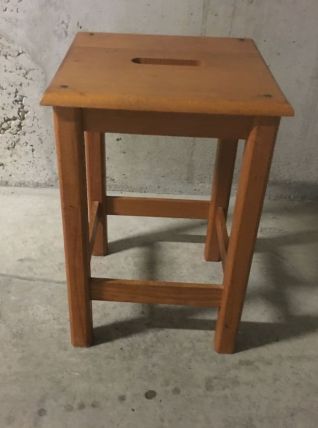 Tabouret en bois années 60