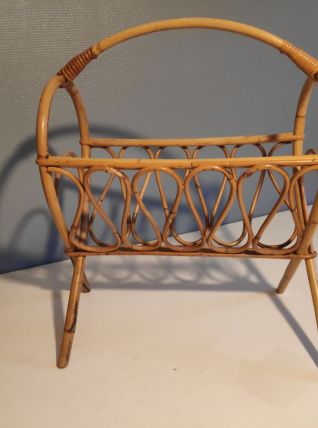 porte-revues rotin très bon état