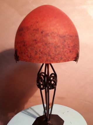  Grande Lampe Pâte de Verre ,Muller Fre