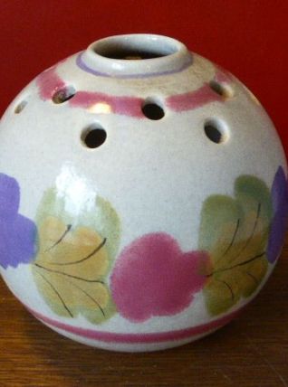 Vase pique fleurs, céramique émaillée, Ninon Mbfa pornic fr