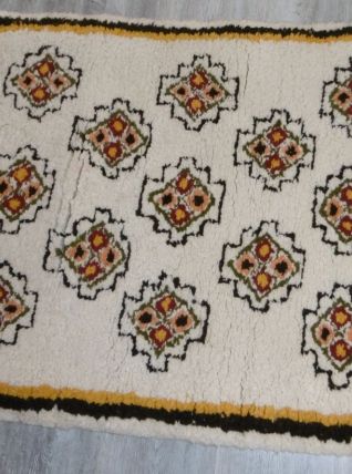 Tapis Berbère Beni Ouarain  fait à la main 100% Laine