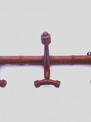 patères anciennes en bois, vintage