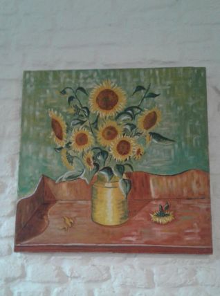 Peinture sur toile les tournesols 