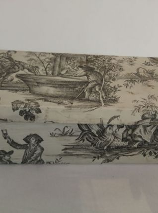 Boite vintage toile de jouy