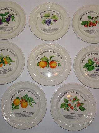 8 ASSIETTES GIEN LES GASTRONOMIQUES