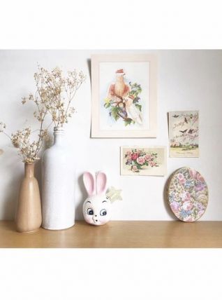 Dévidoir tire-ficelle lapin en céramique 