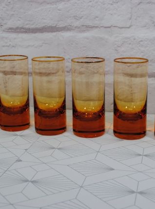 6 verres à whisky en cristal Moser