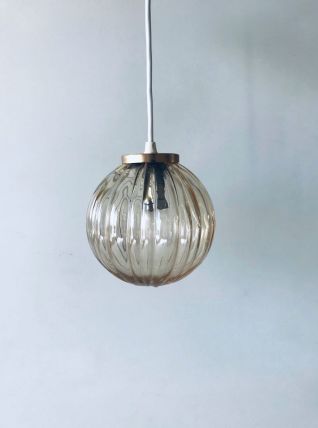 Suspension vintage boule en verre