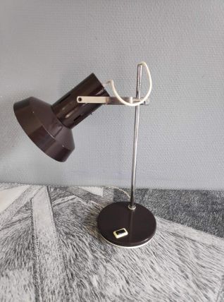lampe spot vintage marron réglable 