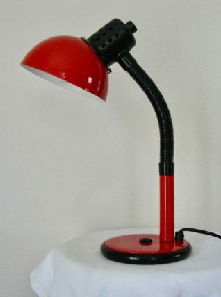 Lampe de bureau vintage rouge