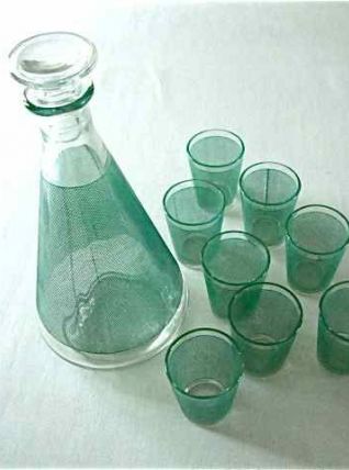 Service carafe et 8 verres