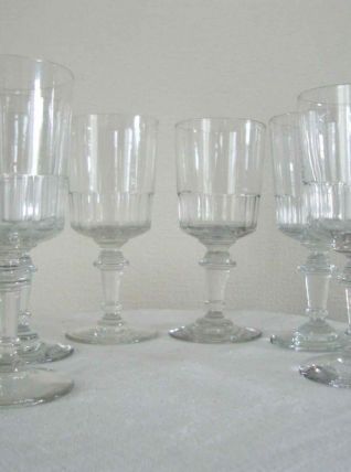 Set 6 petits verres cristal coloré