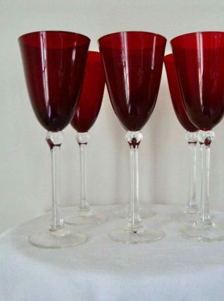 6 verres à vin ou champagne