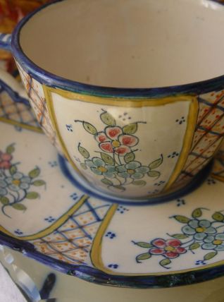 Tasse et soucoupe anciennes QUIMPER