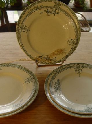 Lot de 6 assiettes  anciennes Saint AMAND