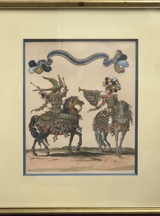 Estampe en couleurs, XXème