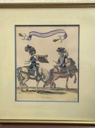 Estampe en couleurs, XXème