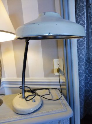 Lampe bureau vintage années 50 crème
