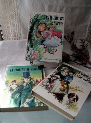 3 livres Bibliothèque Rose - la Comtesse de Ségur