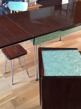 Tables (+rallonges) &amp; chaises Formica Eiffel