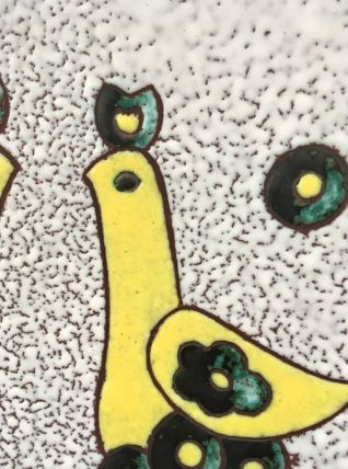 Plat en céramique vintage années 50