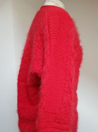 gilet en laine  rouge