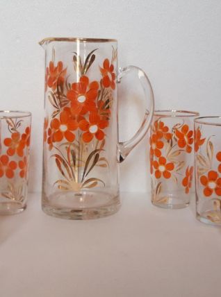 Service à Orangeade Verreries de Monaco Années 50