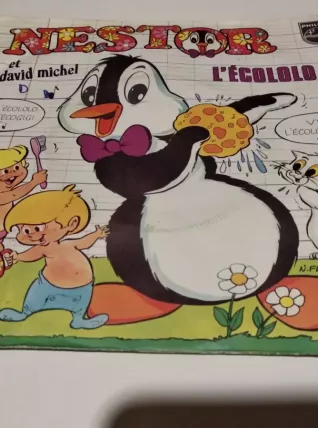 Vinyle 45 Tours Nestor Et David Michel L'écololo 