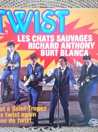 Disque vinyle Twist les chats sauvages- Richard Anthony ... 
