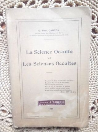 La science occulte et les sciences occultes 1935