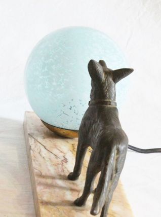 Lampe art déco marbre
