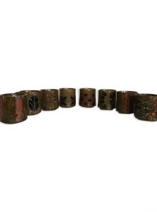 8 mugs en céramique vintage