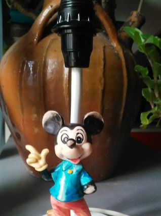 Pied de lampe Mickey - Walt Disney productions - Années 70