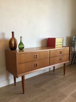 Enfilade coiffeuse style scandinave vintage années 60