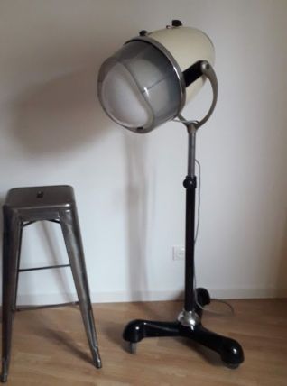 lampe vintage a partir d un sèche cheveux ancien
