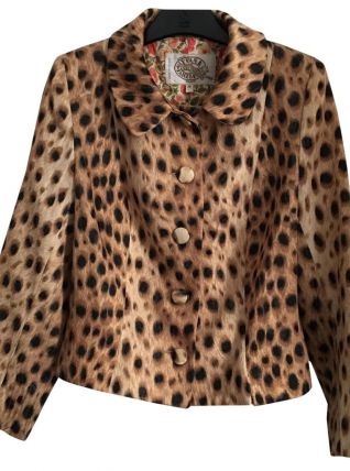 Veste courte Léopard Yvan et Marzia, vintage