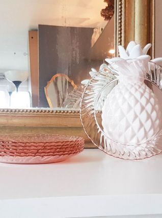 Lot 6 Petites Assiettes à dessert rose Petites assiettes Pla