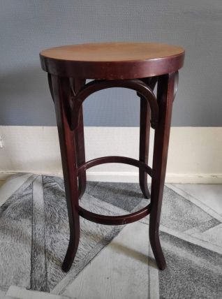 tabouret de bar estampillé Baumann en bois 
