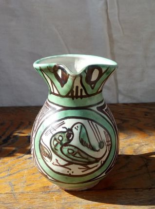 Pichet en céramique signé Dominguo Punter - Années 50 