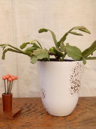 Porte piques à escargot en bois sculpté (vintage)