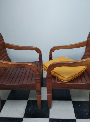 Fauteuil en bois de Rose du Brésil