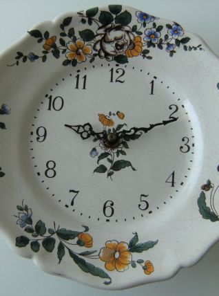 Horloge murale céramique craquelée Bouc Céram Junghans Diehl