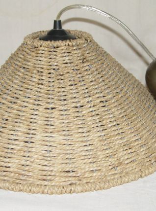 Suspension abat jour en rotin (jonc de mer)