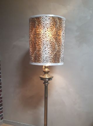 lampadaire laiton tourner cuivré abat jour 41x50cm hauteur  