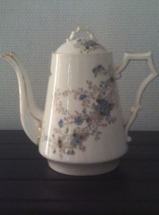 Cafetière portelaine Bertin Tissier Rue de Rivoli 90 Paris 